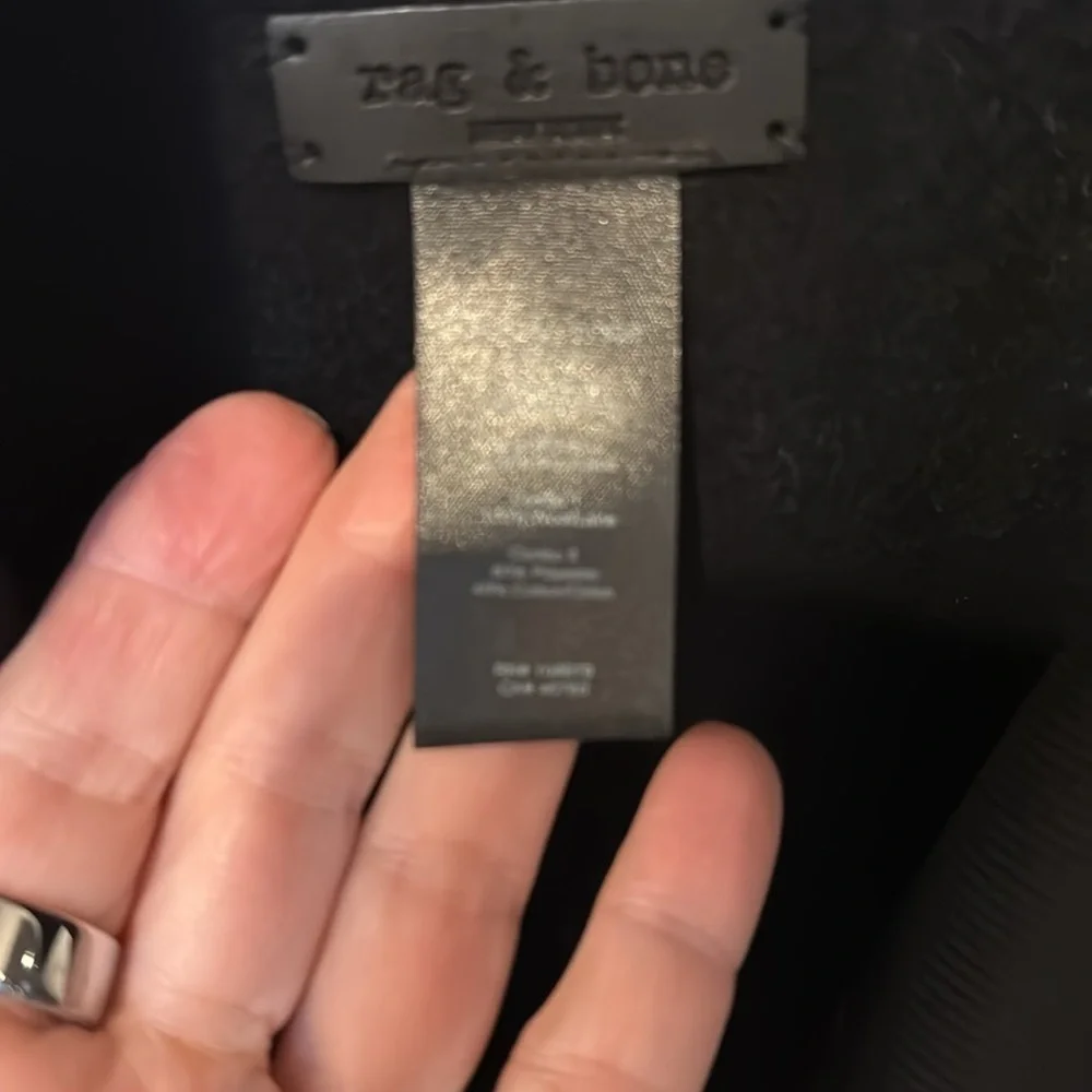 Rag & Bone Black Wool Trench Poncho Cape Jacket - Picture 6 of 9